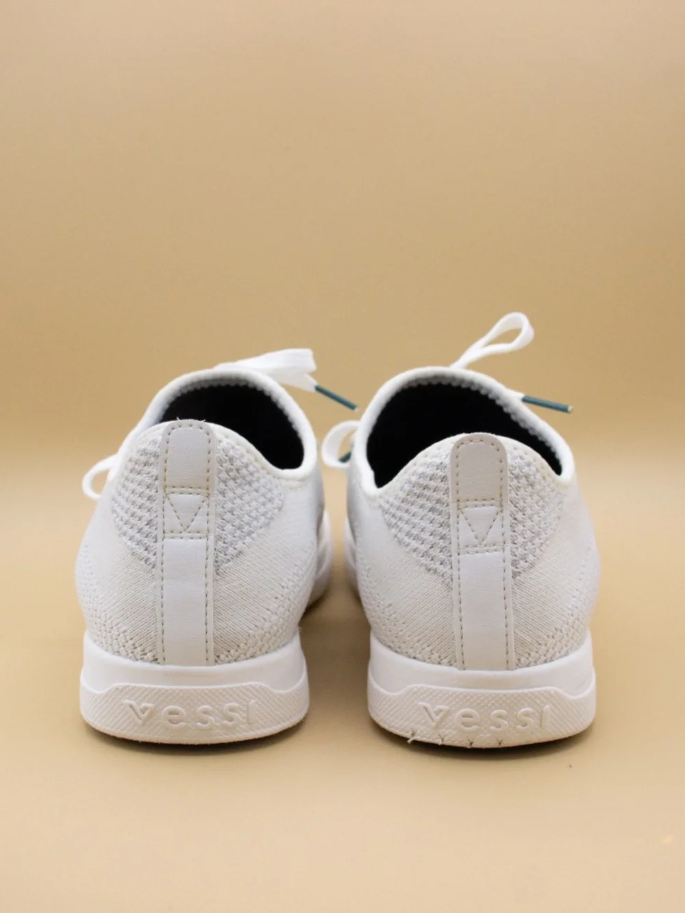 Vessi Weekend White Knit Shoes Women's Size 7